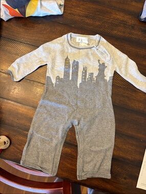 Lucky Jade Gray Skyline Knit One-Piece